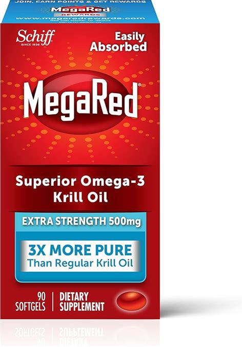 Amazon.com: MegaRed Antarctic Krill Oil 500mg Omega 3 Fatty .